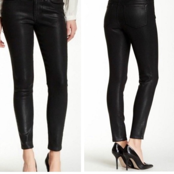 *sold* Joe’s The Skinny Coated black mid rise jeans - Picture 1 of 10